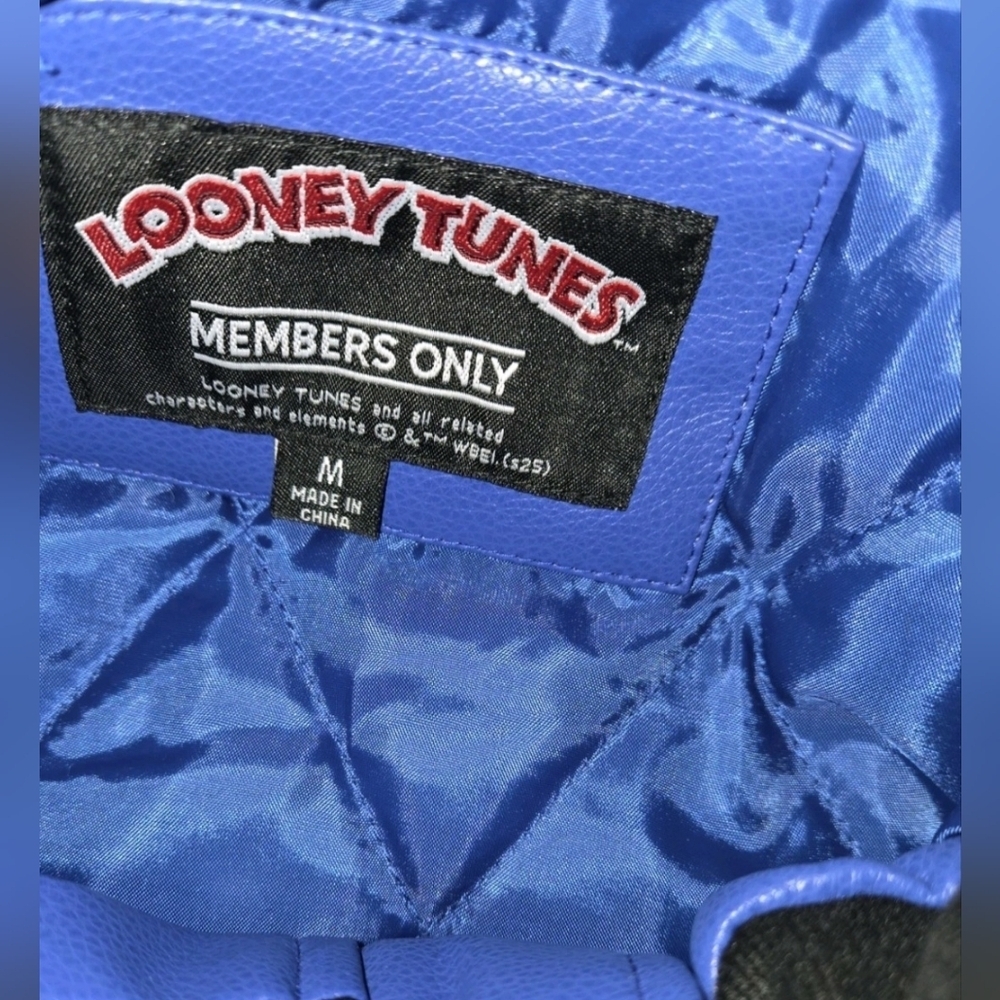 Members Only Bugs Bunny Looney Tunes LIMITED EDITION Racing Jacket Mens Sz M - Picture 12 of 14